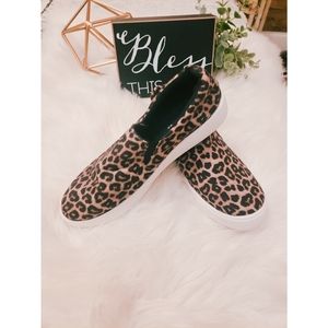 SOLD Leopard Print Sneaker Slip On Shoes